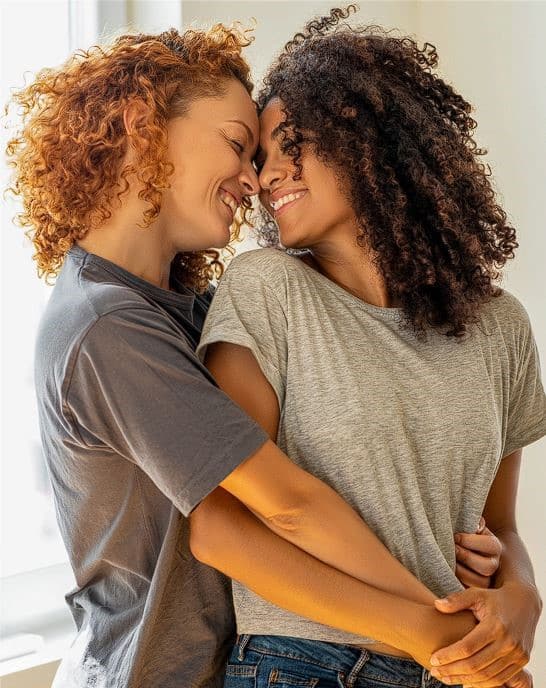 couple hugging